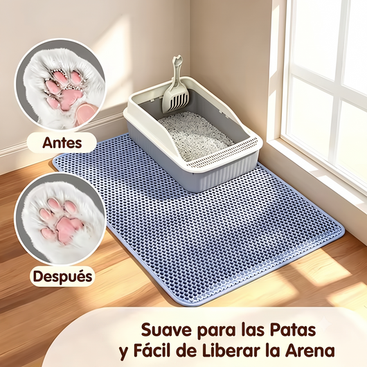Tapete para gato: Ahorra arena y mantén tu casa limpia desde el día 1